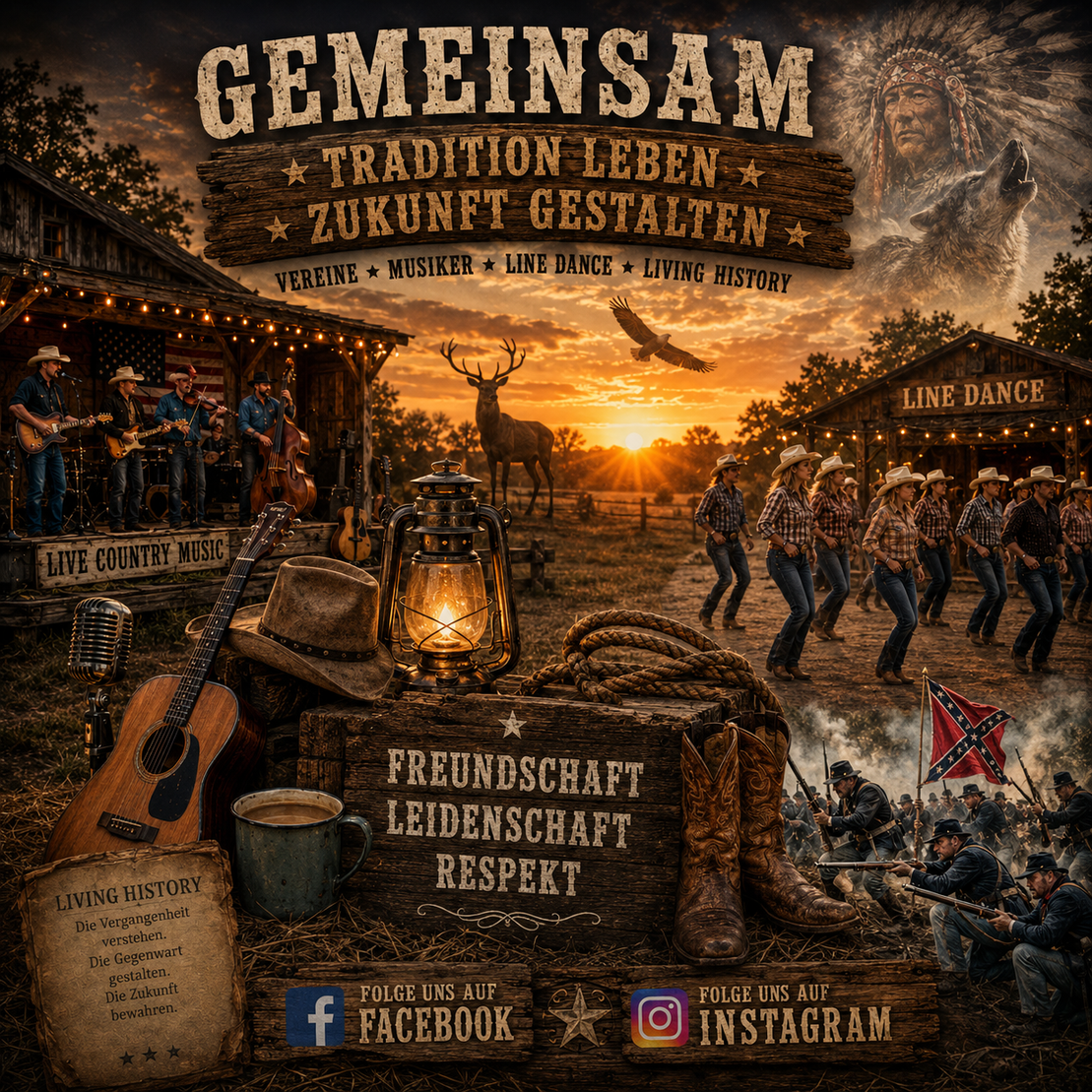 Symbole für verschiedene Community-Gruppen der Country-Szene