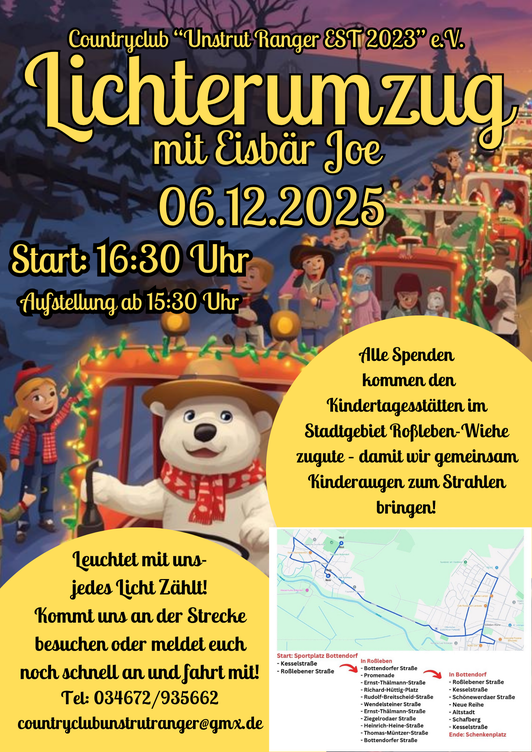 Eine fröhliche Gruppe bei einem lokalen Charity-Event