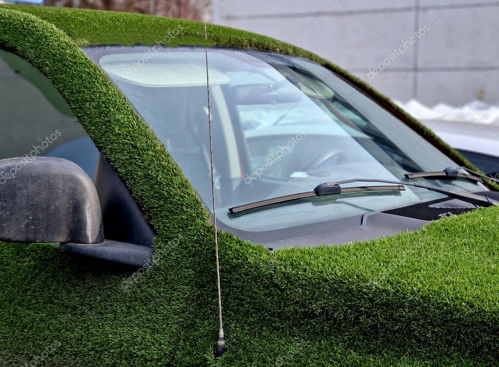 Country Sticker Set an einem US-Car angebracht